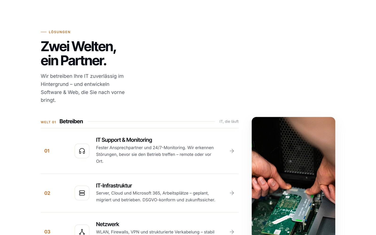 Neue Leistungen: Zwei Welten – Betreiben & Bauen